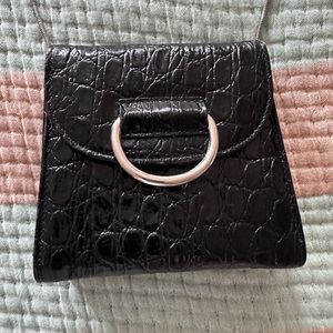 Little Liffner mini bag w D-ring croc bag *broken strap*